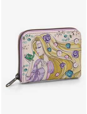 Loungefly Disney Tangled Rapunzel & Pascal Flowers Mini Zipper Wallet, , hi-res