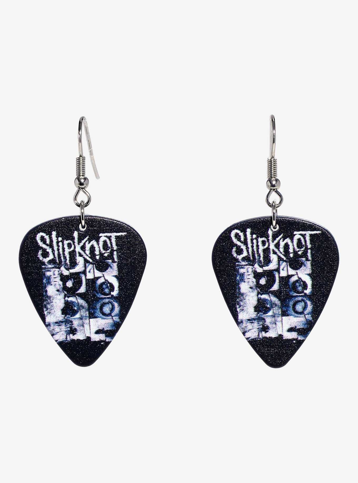 Slipknot Eye Guitar Pick Earrings, , hi-res