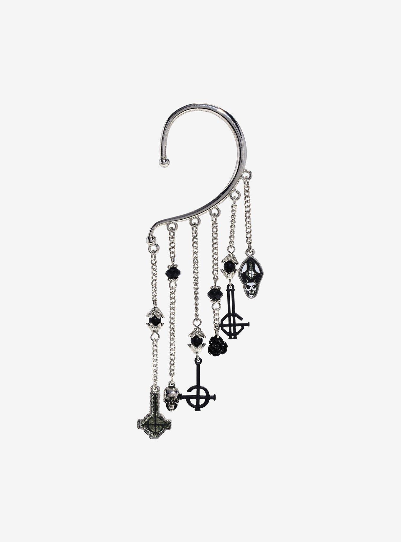 Ghost Icons Ear Cuff, , hi-res