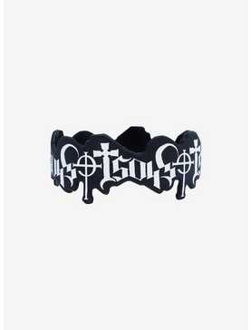 Ghost Logo Cutout Rubber Bracelet, , hi-res