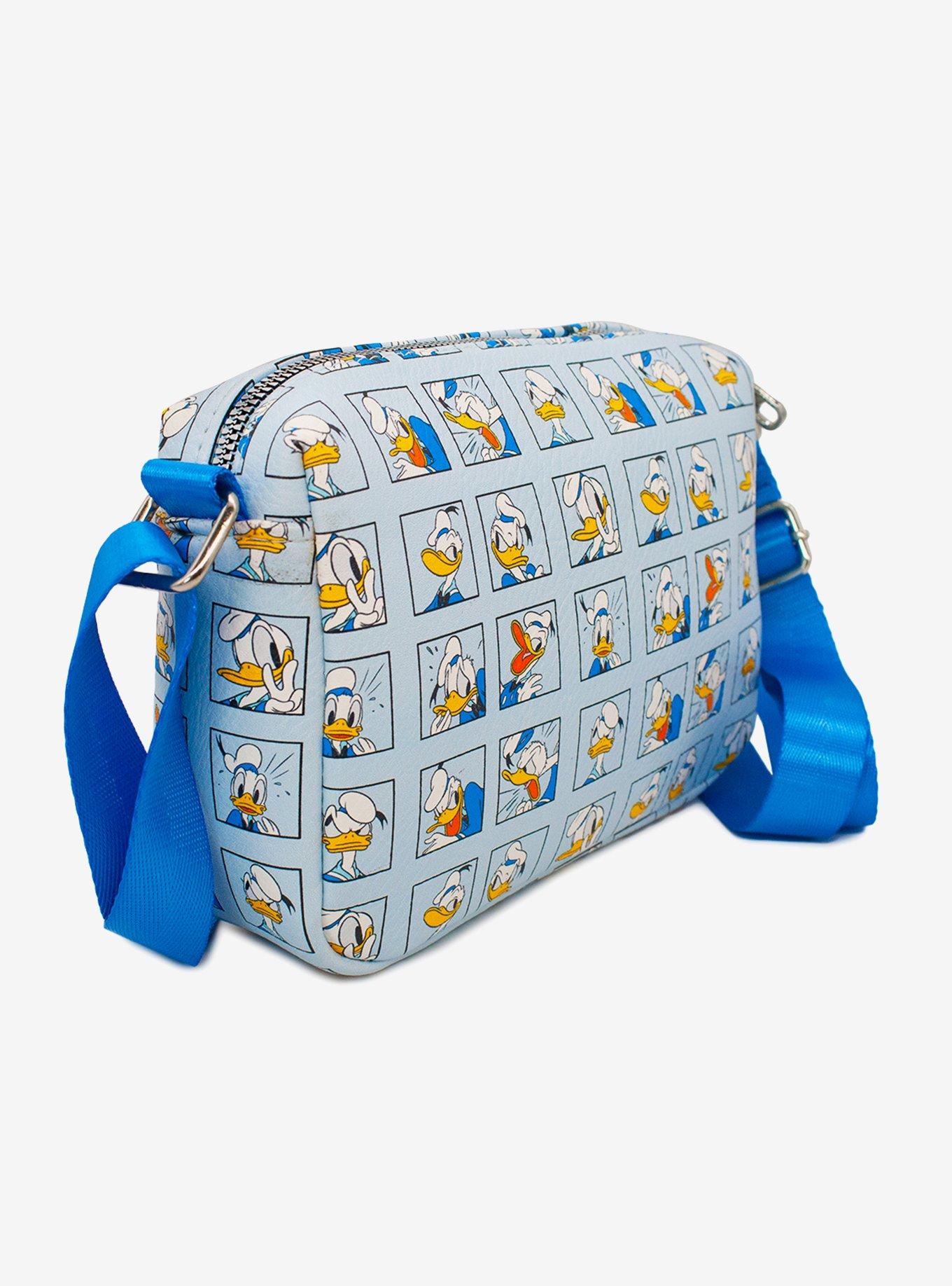 Buckle-Down Disney Donald Duck Panels Crossbody Bag, , alternate