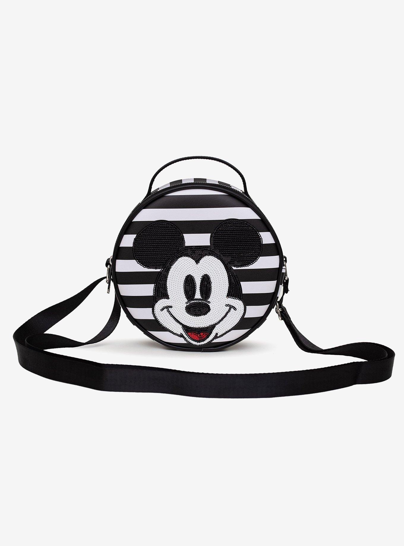 Buckle-Down Disney Mickey Mouse Stripe Crossbody Bag, , alternate