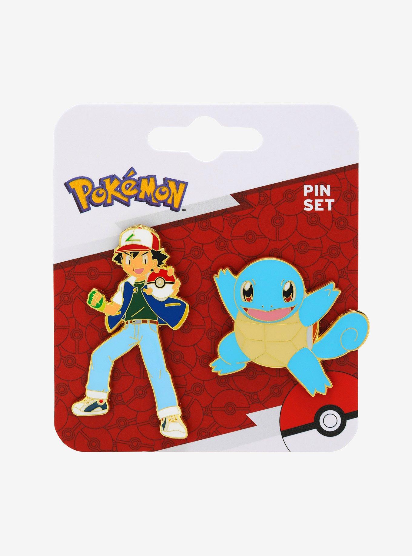 Pokémon Ash and Squirtle Enamel Pin Set - BoxLunch Exclusive, , hi-res