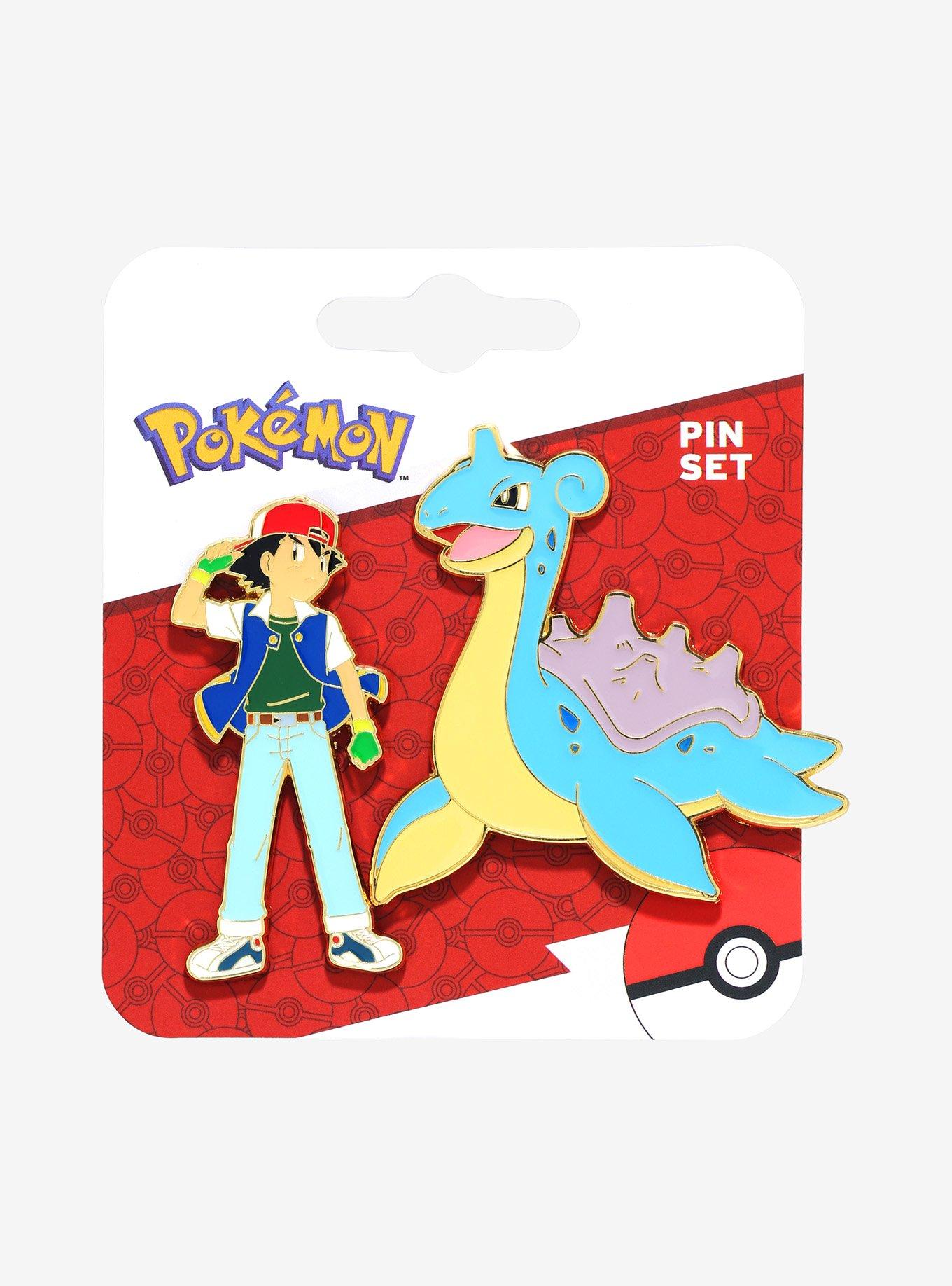 Pokémon Ash and Lapras Enamel Pin Set — BoxLunch Exclusive, , alternate