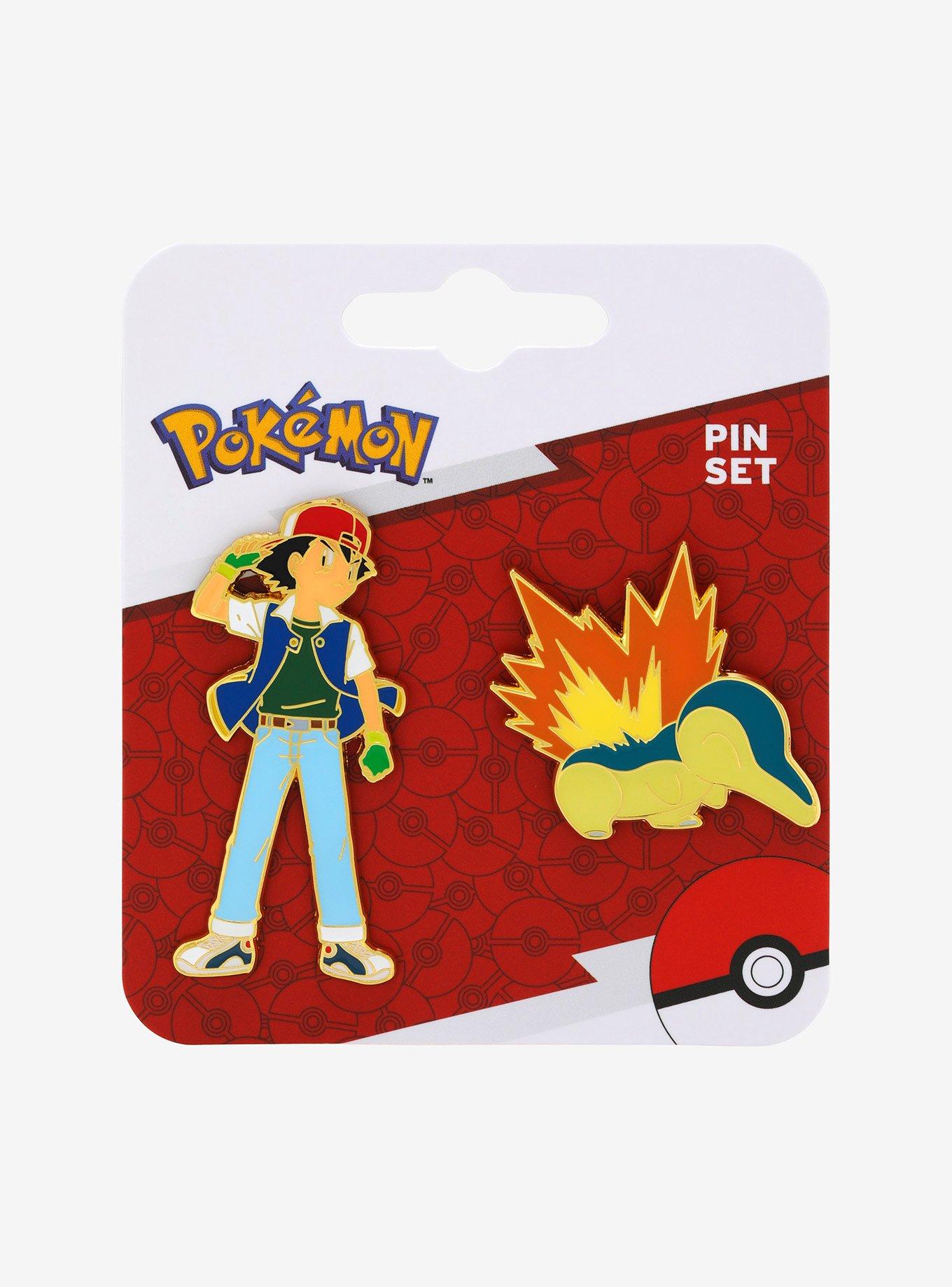 Pok&eacute;mon Ash & Cyndaquil Enamel Pin Set - BoxLunch Exclusive, , alternate