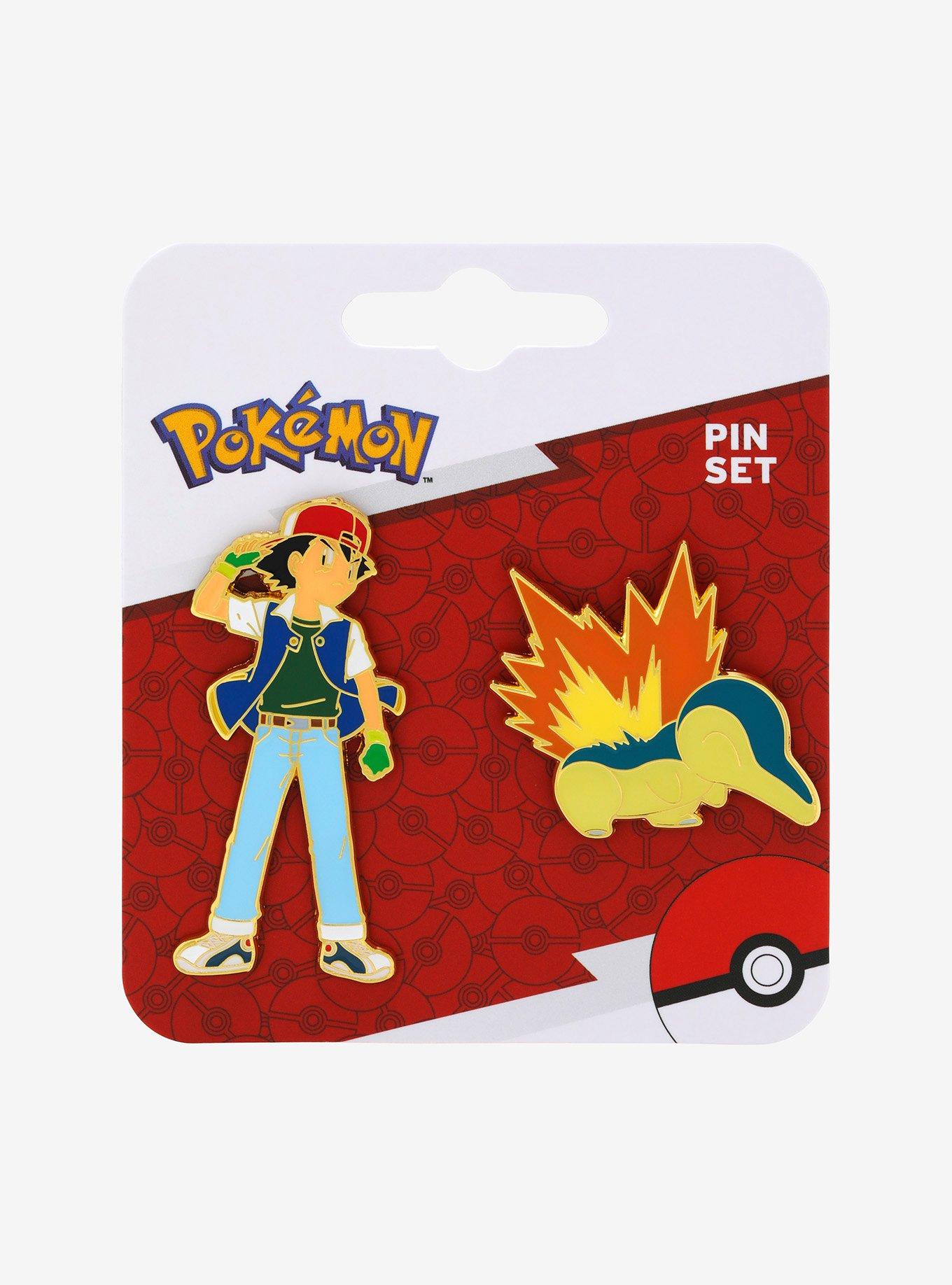 Pokémon Ash & Cyndaquil Enamel Pin Set - BoxLunch Exclusive, , hi-res