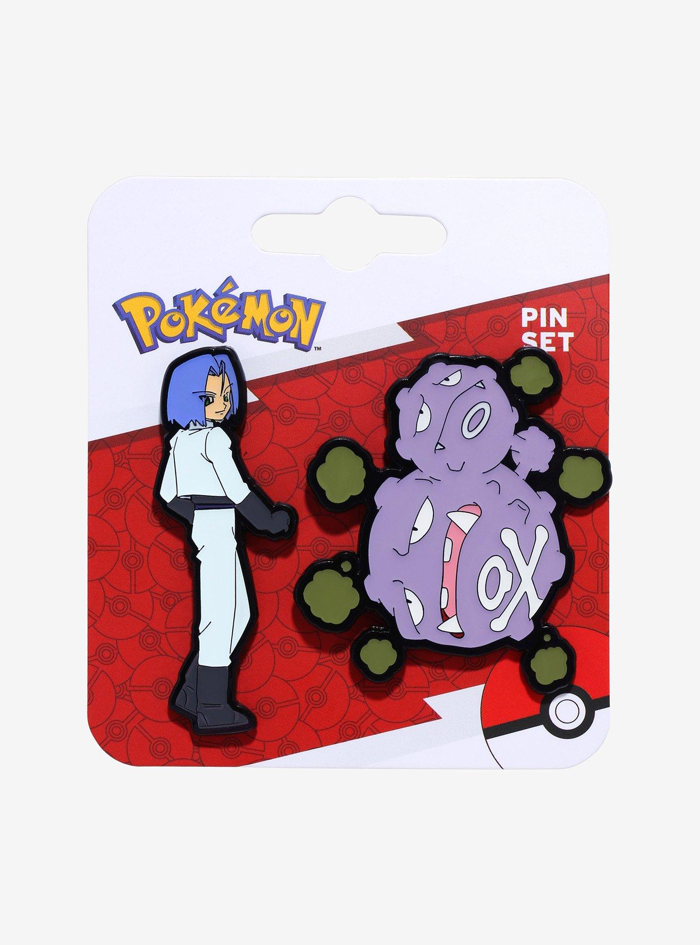 Pokémon Team Rocket James and Weezing Enamel Pin Set — BoxLunch Exclusive, , alternate