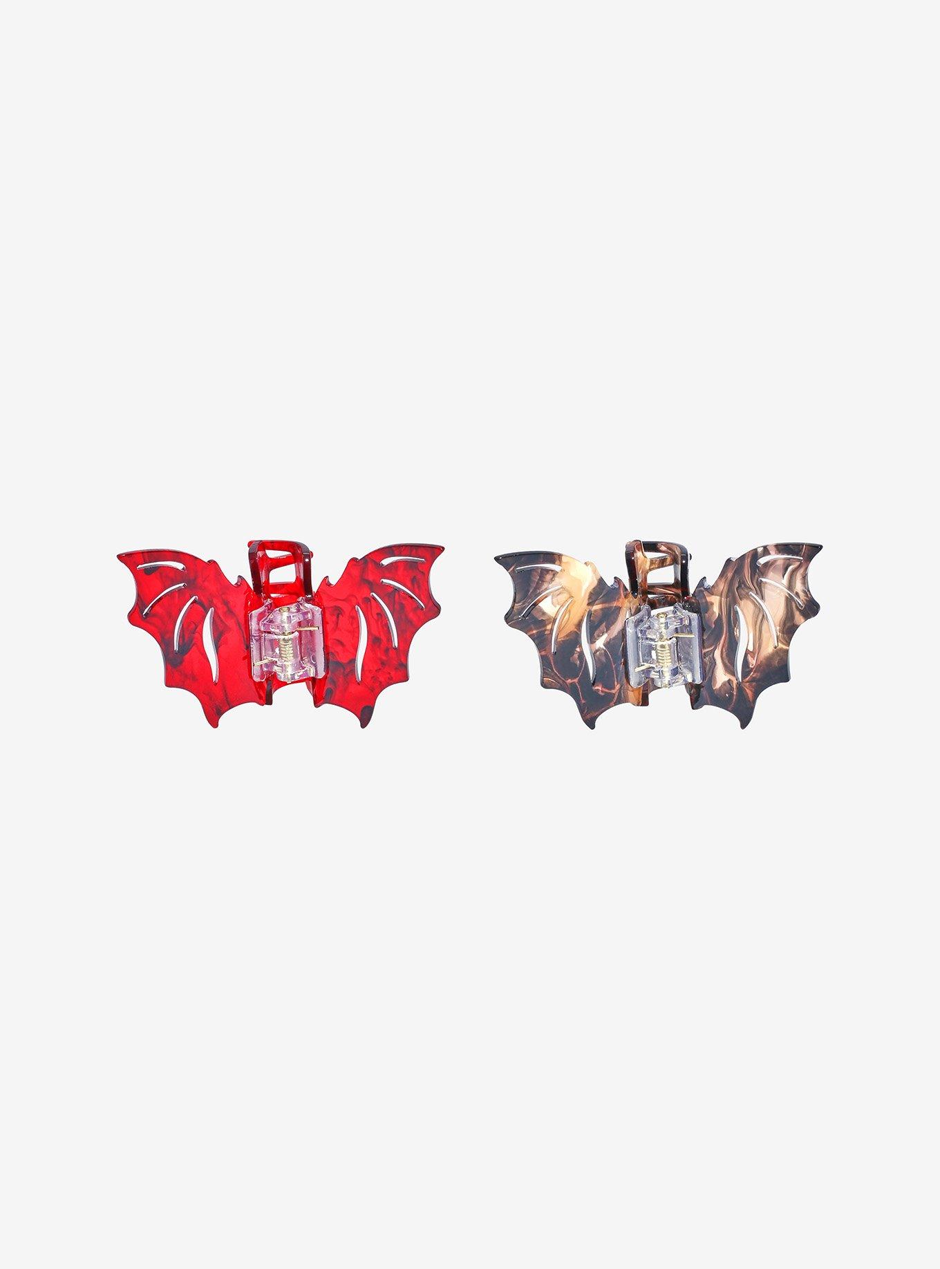 Bat Wing Claw Hair Clip Set, , alternate