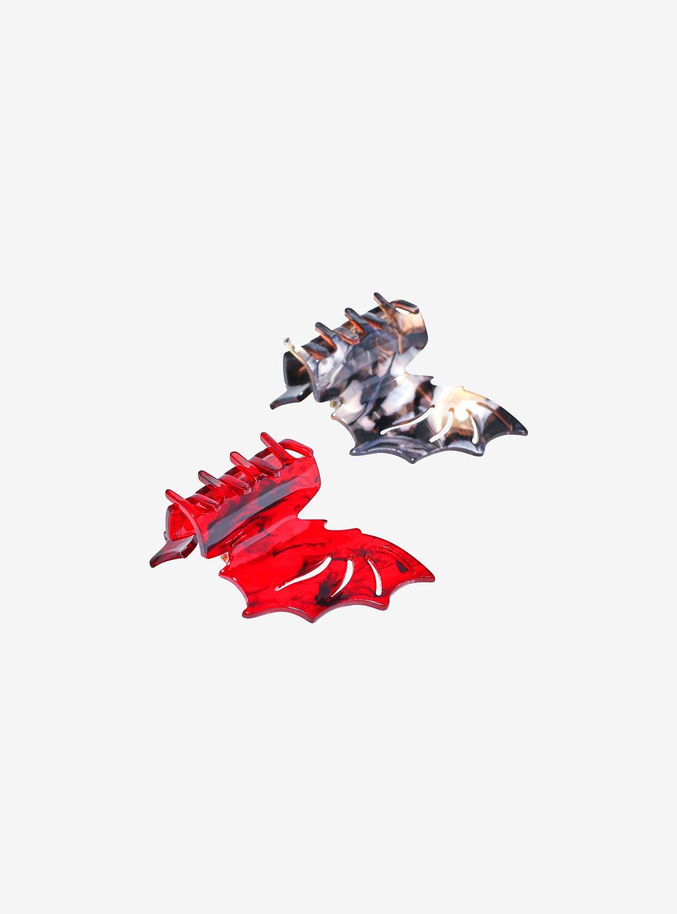 Bat Wing Claw Hair Clip Set, , alternate
