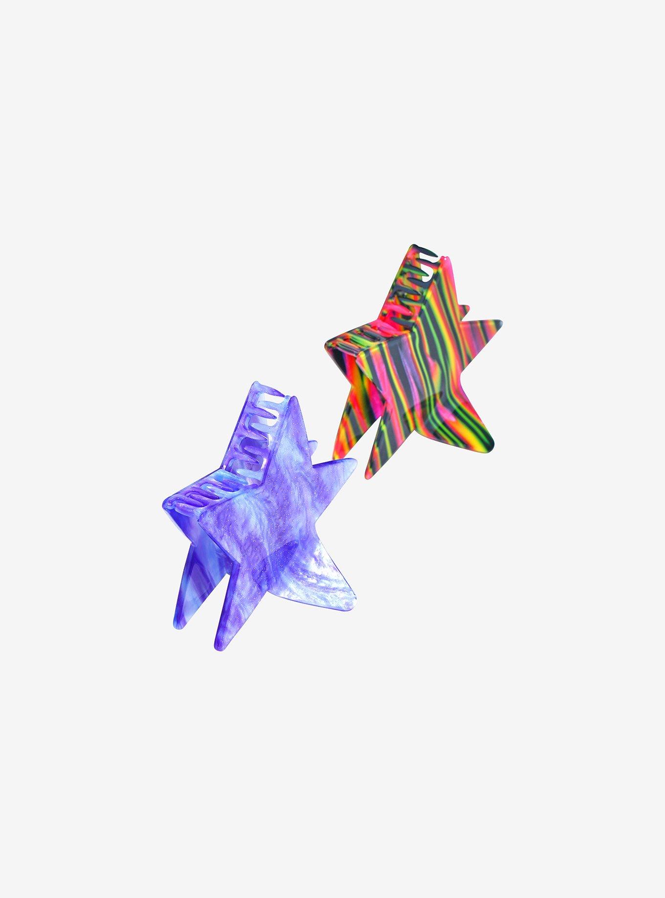 Y2K Star Claw Hair Clip Set, , alternate