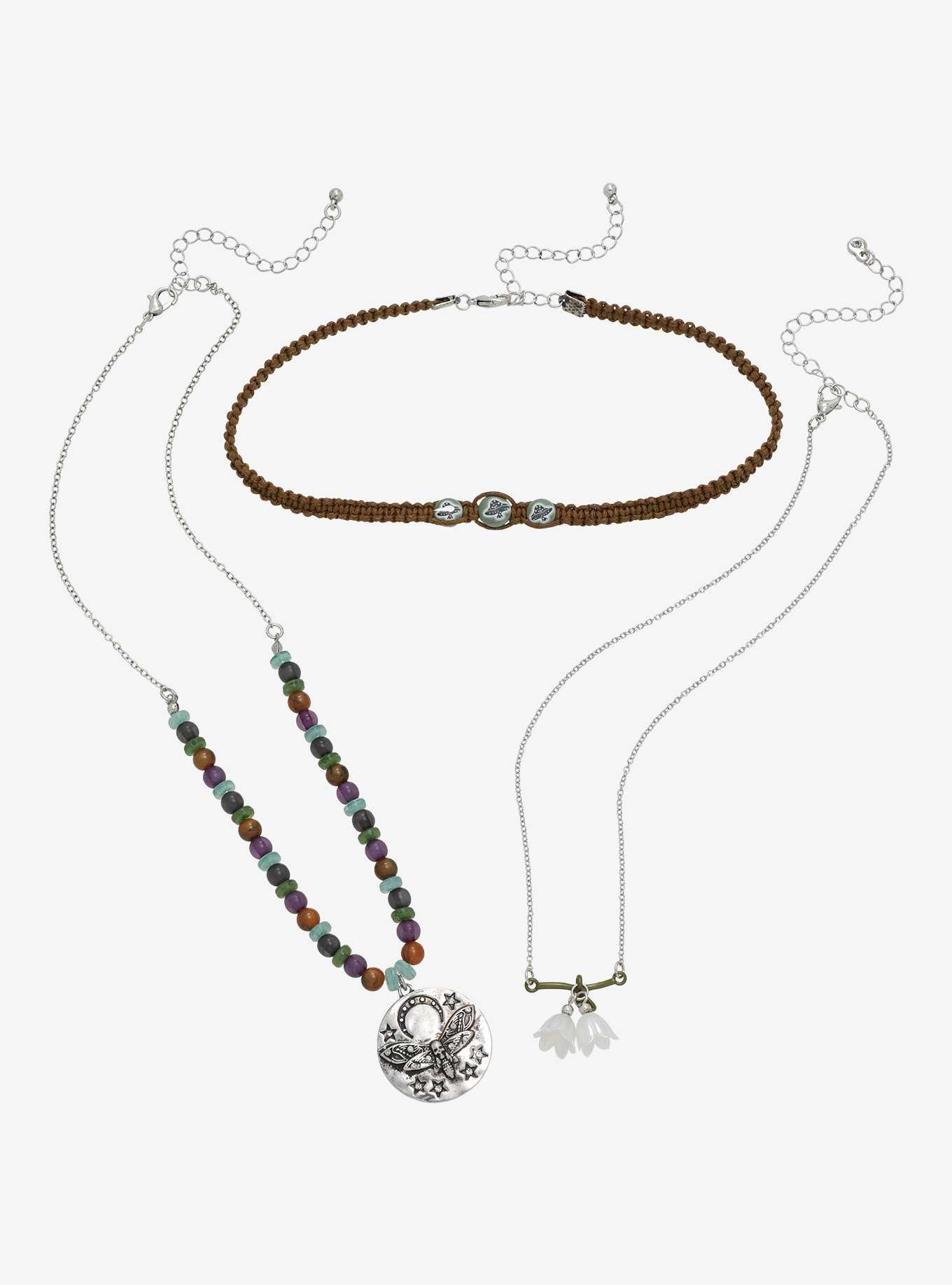 Thorn & Fable Floral Grunge Necklace Set, , hi-res