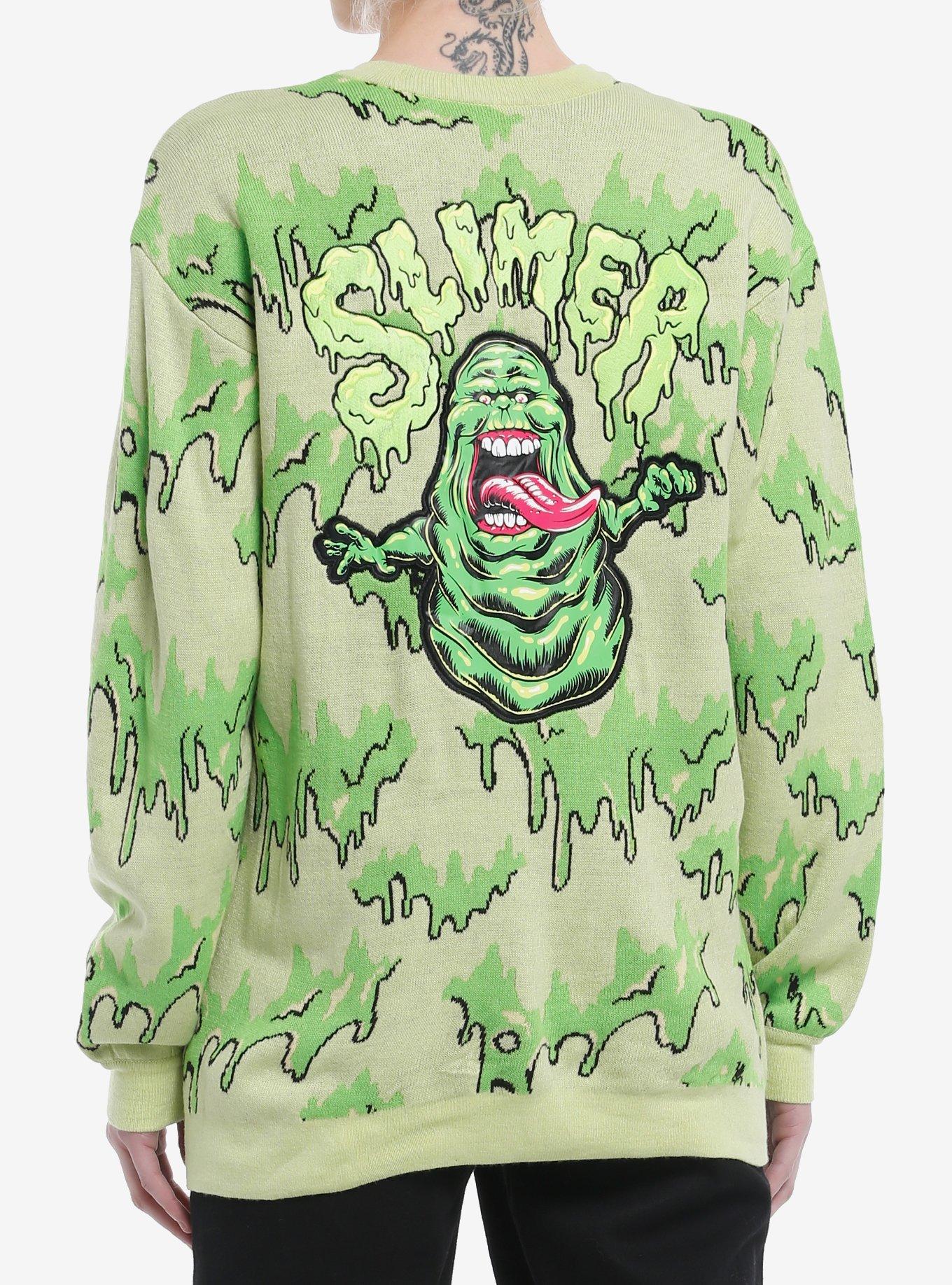 Her Universe Ghostbusters Slimer Glow-In-The-Dark Girls Cardigan, MULTI, alternate