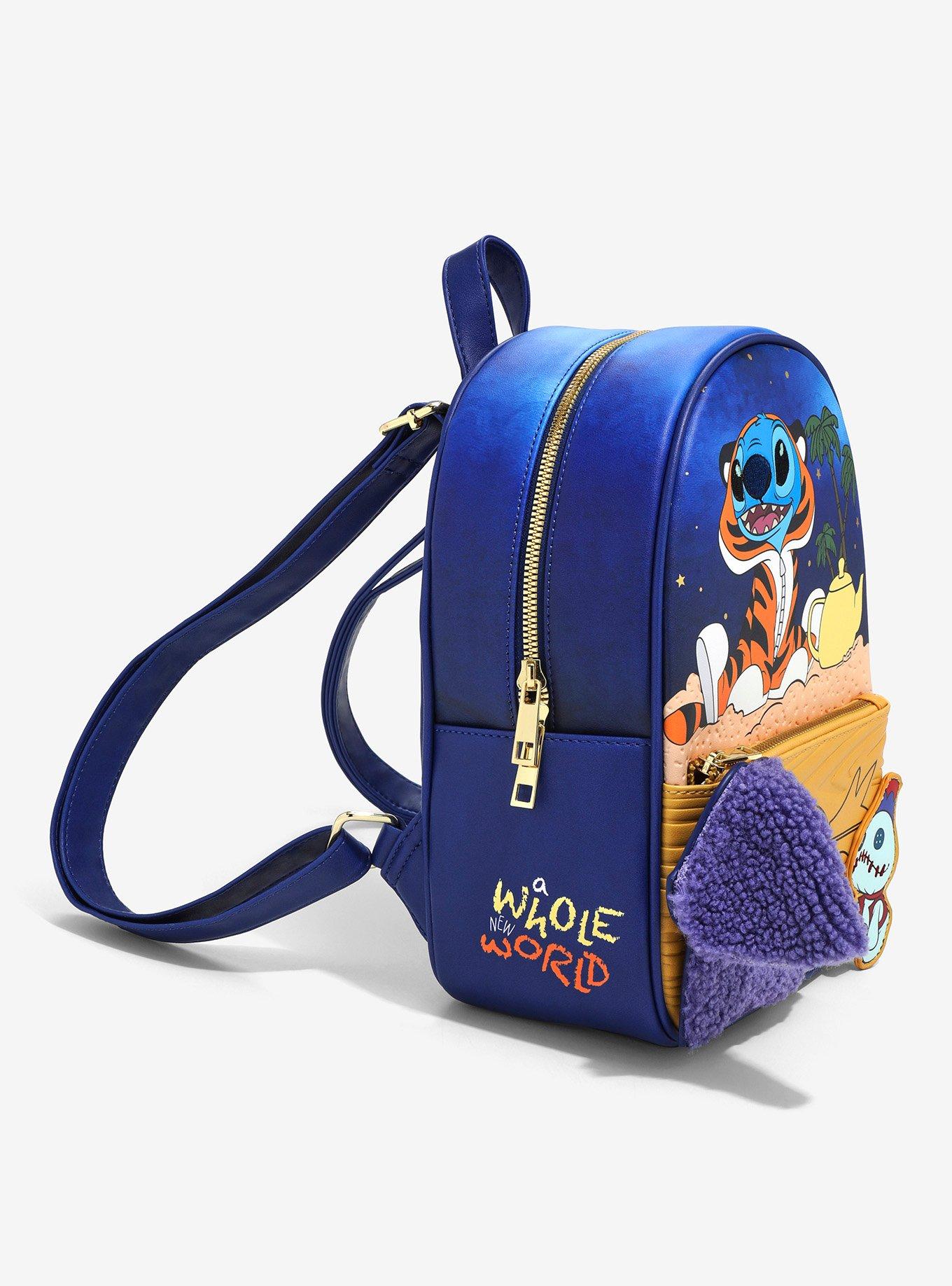 Her Universe Disney Stitch Aladdin Rajah Mini Backpack, , alternate