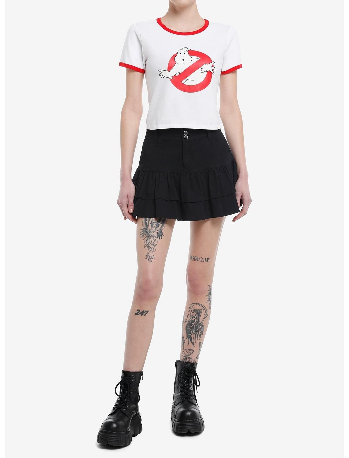 Her Universe Ghostbusters Logo Glow-In-The-Dark Baby Ringer T-Shirt, MULTI, alternate