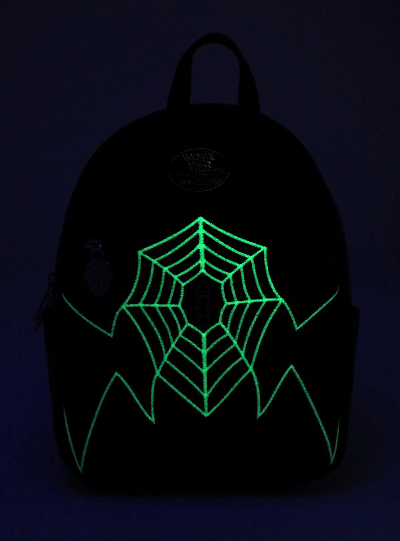 Her Universe Marvel Madame Web Glow-In-The-Dark Mini Backpack, , alternate