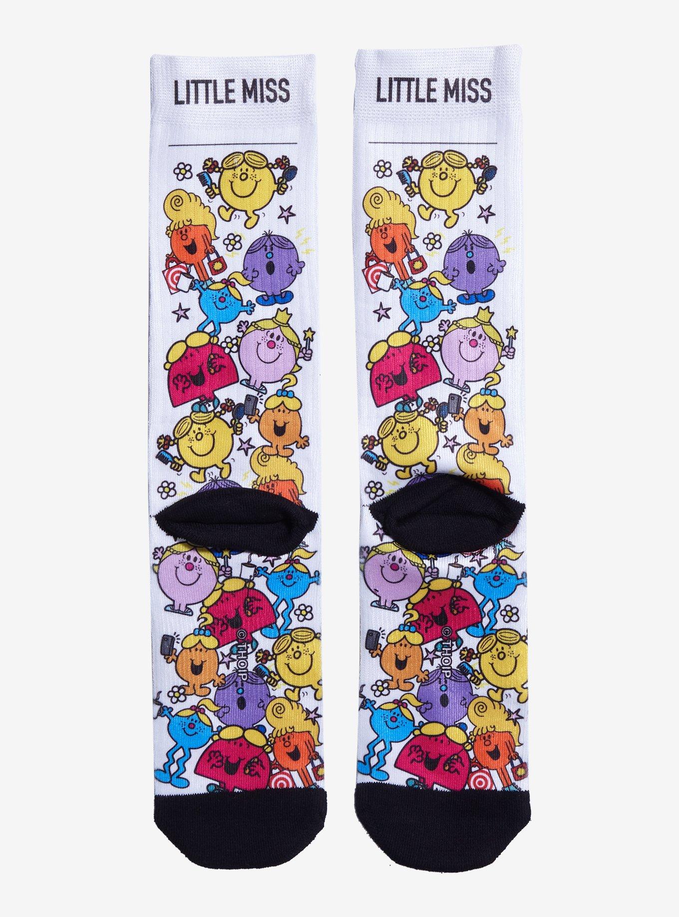 Mr. Men And Little Miss Group Crew Socks, , alternate