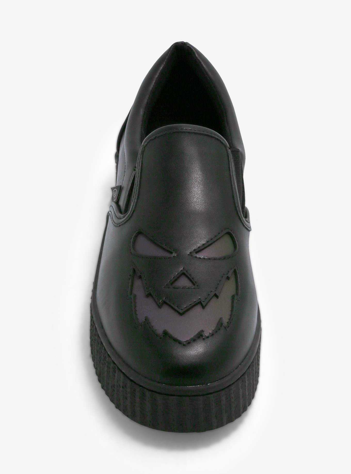 Strange Cvlt Krypt Reflective Jack-O'-Lantern Slip-On Sneakers, , hi-res