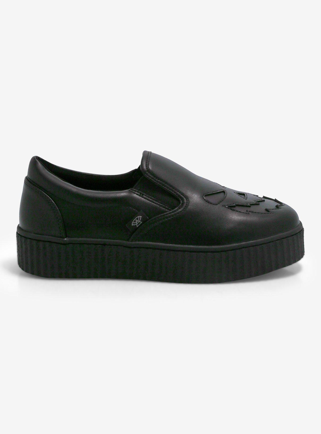 Strange Cvlt Krypt Reflective Jack-O'-Lantern Slip-On Sneakers, MULTI, alternate