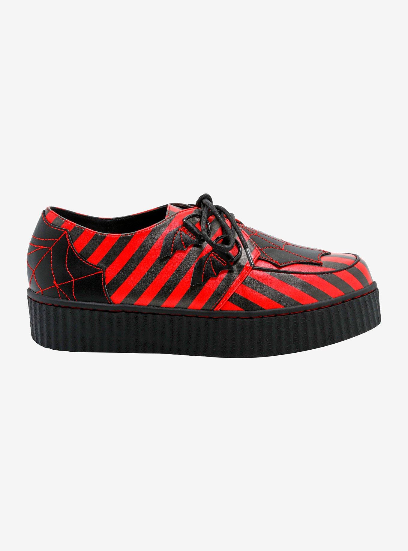 Strange Cvlt Red & Black Stripe Krypt Creepers, , hi-res