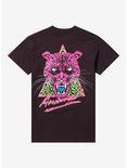 Def Leppard Animal Neon Boyfriend Fit Girls T-Shirt, BROWN, alternate
