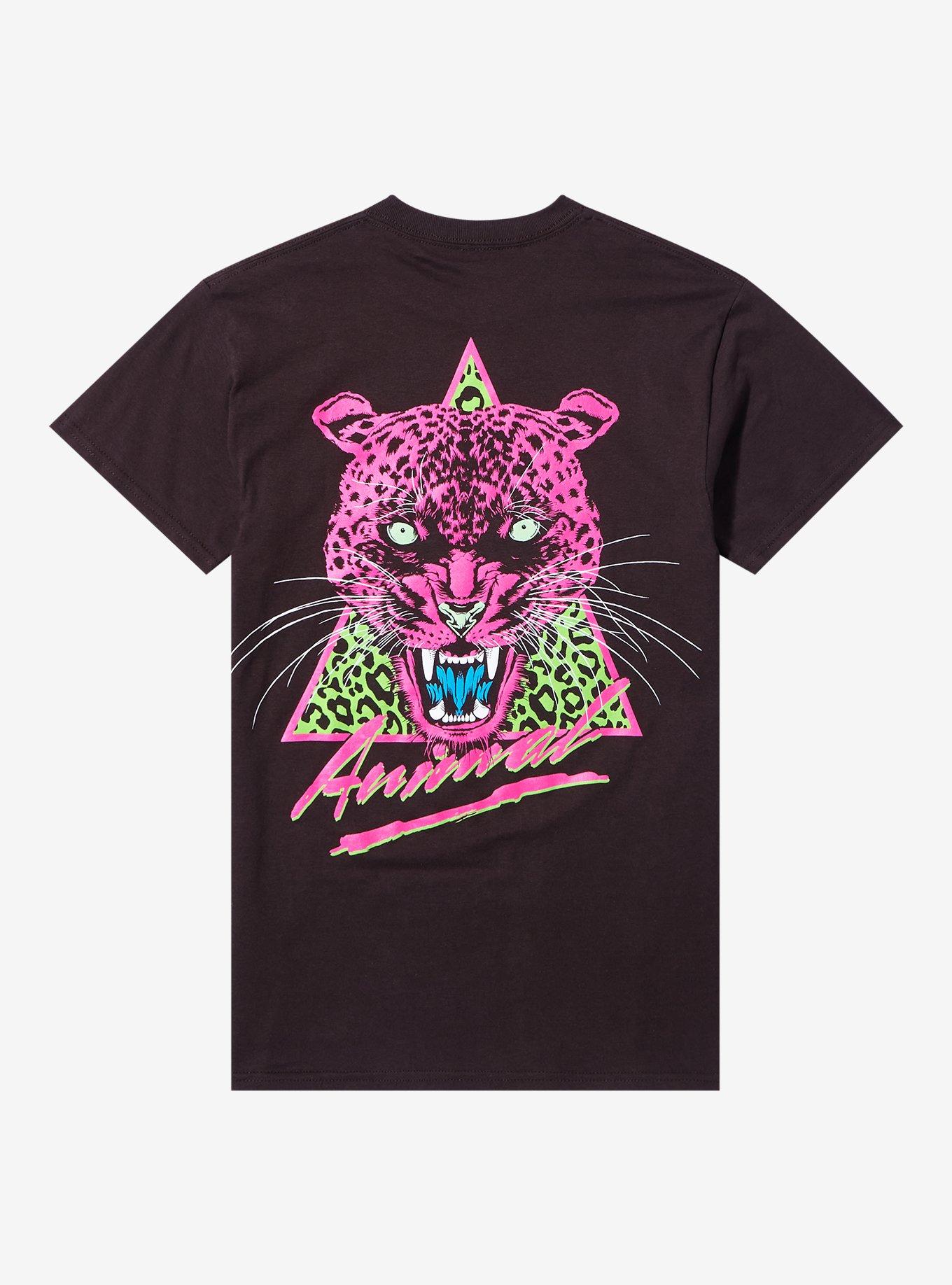 Def Leppard Animal Neon Boyfriend Fit Girls T-Shirt, , hi-res