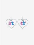 Disney Stitch & Angel Heart Hoop Earrings, , alternate