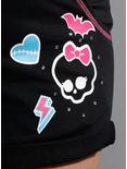 Monster High Icons Girls Lounge Shorts Plus Size, BLACK, alternate