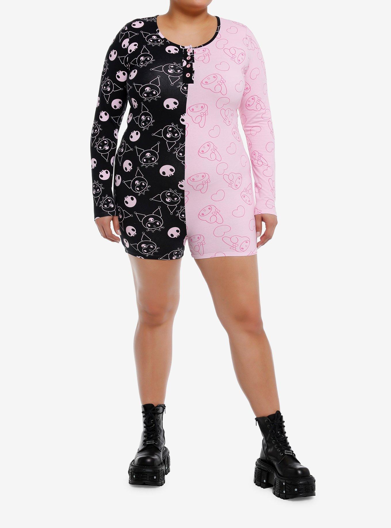 My Melody & Kuromi Split Lounge Romper Plus Size, , hi-res