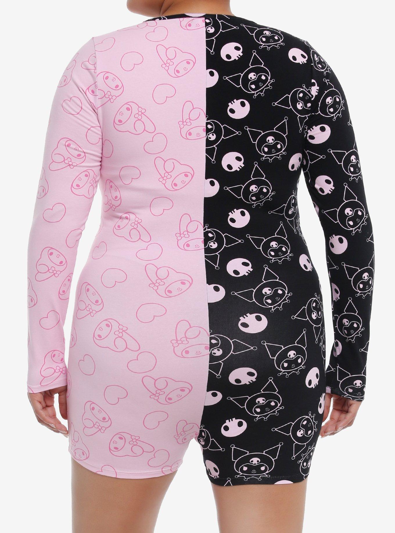 My Melody & Kuromi Split Lounge Romper Plus Size, MULTI, alternate