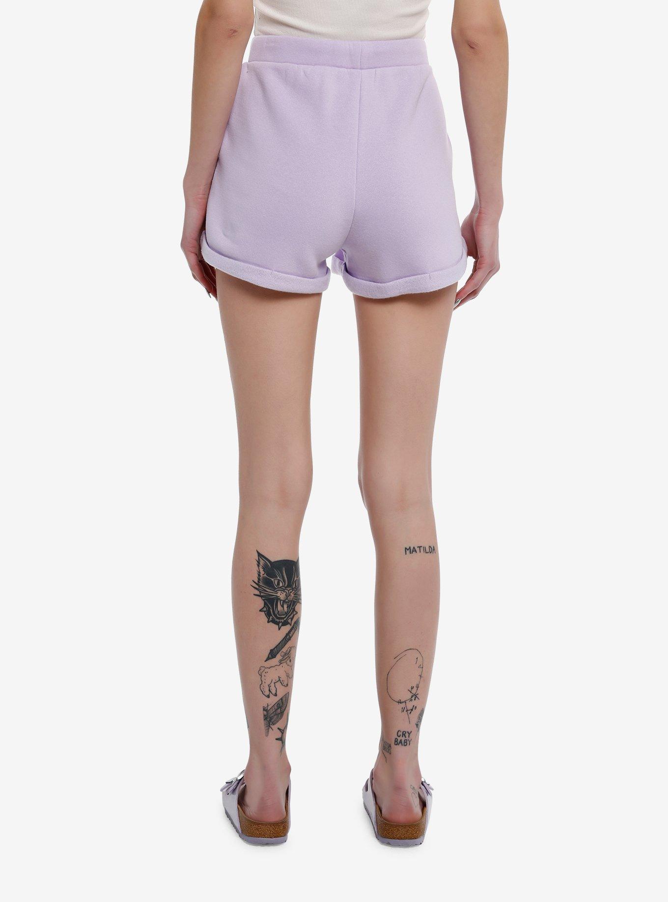 Studio Ghibli Kiki's Delivery Service Cats Girls Lounge Shorts, LAVENDER, alternate