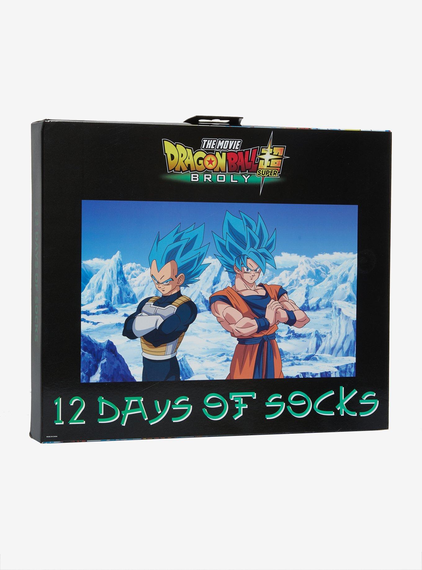 Dragon Ball Super: Broly Characters 12 Days Of Socks Gift Set, , alternate