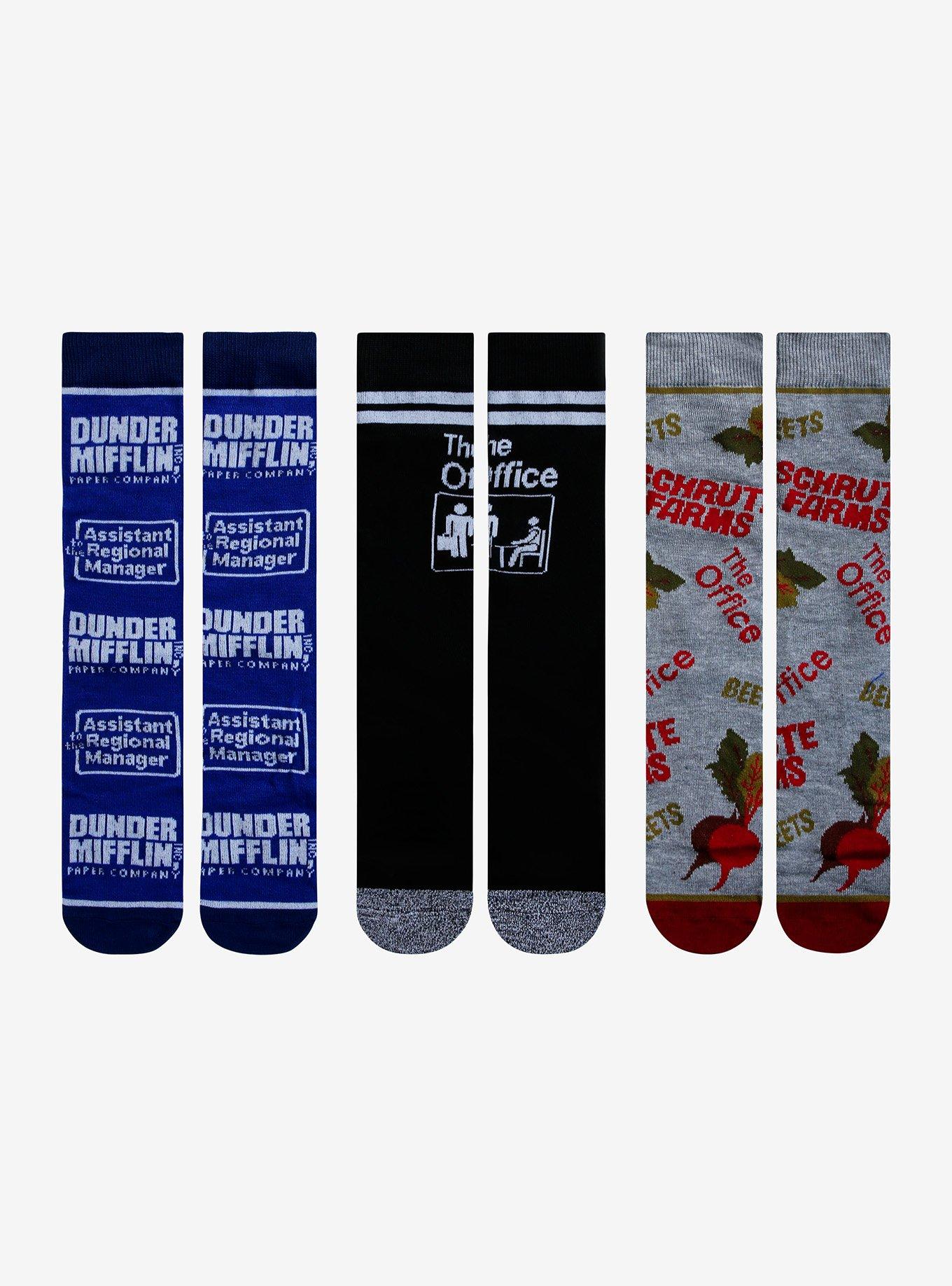 The Office Dunder Mifflin Socks Gift Set, , alternate