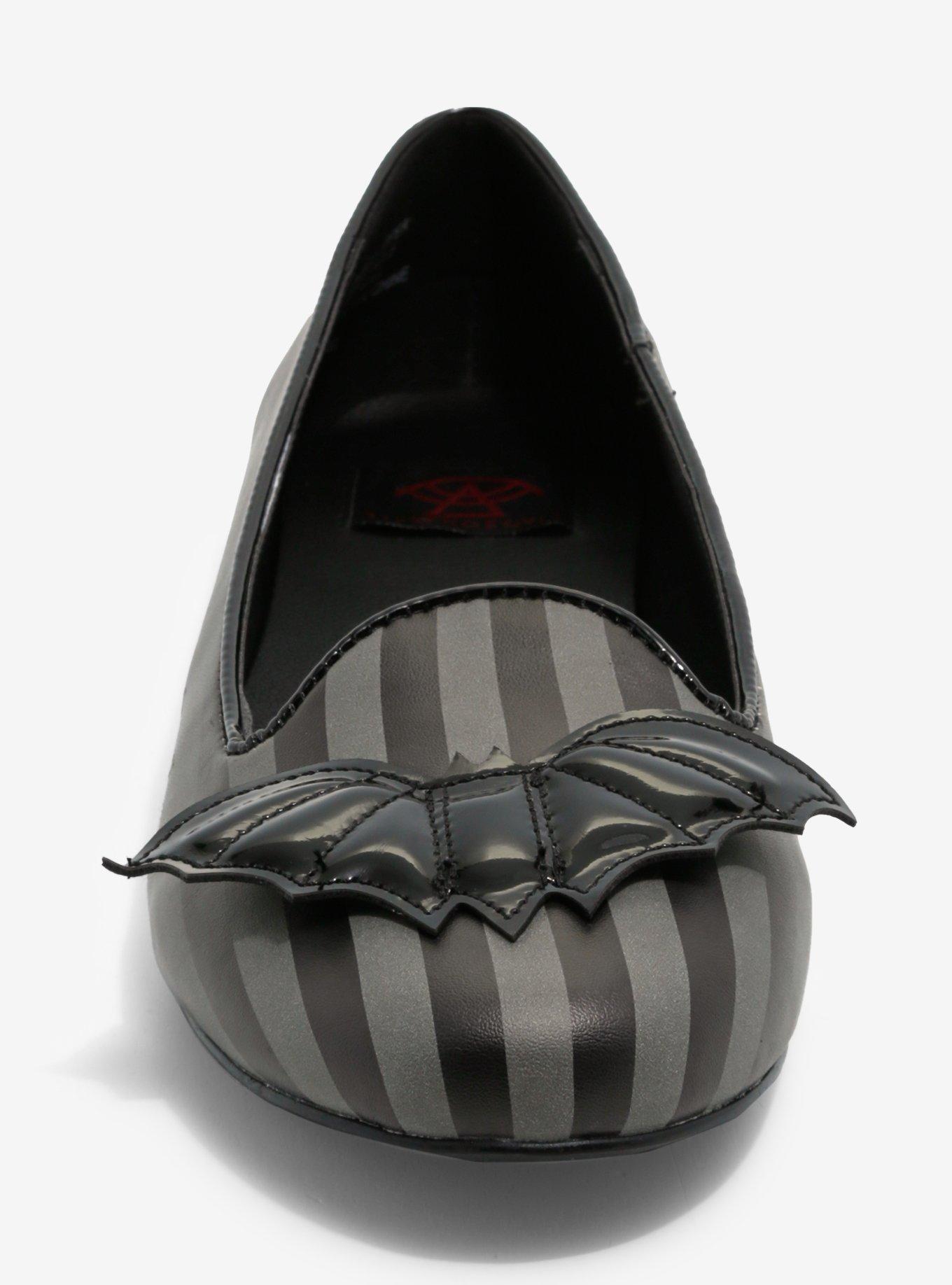 Strange Cvlt Grey Stripe Bat Lydia Flats, , hi-res