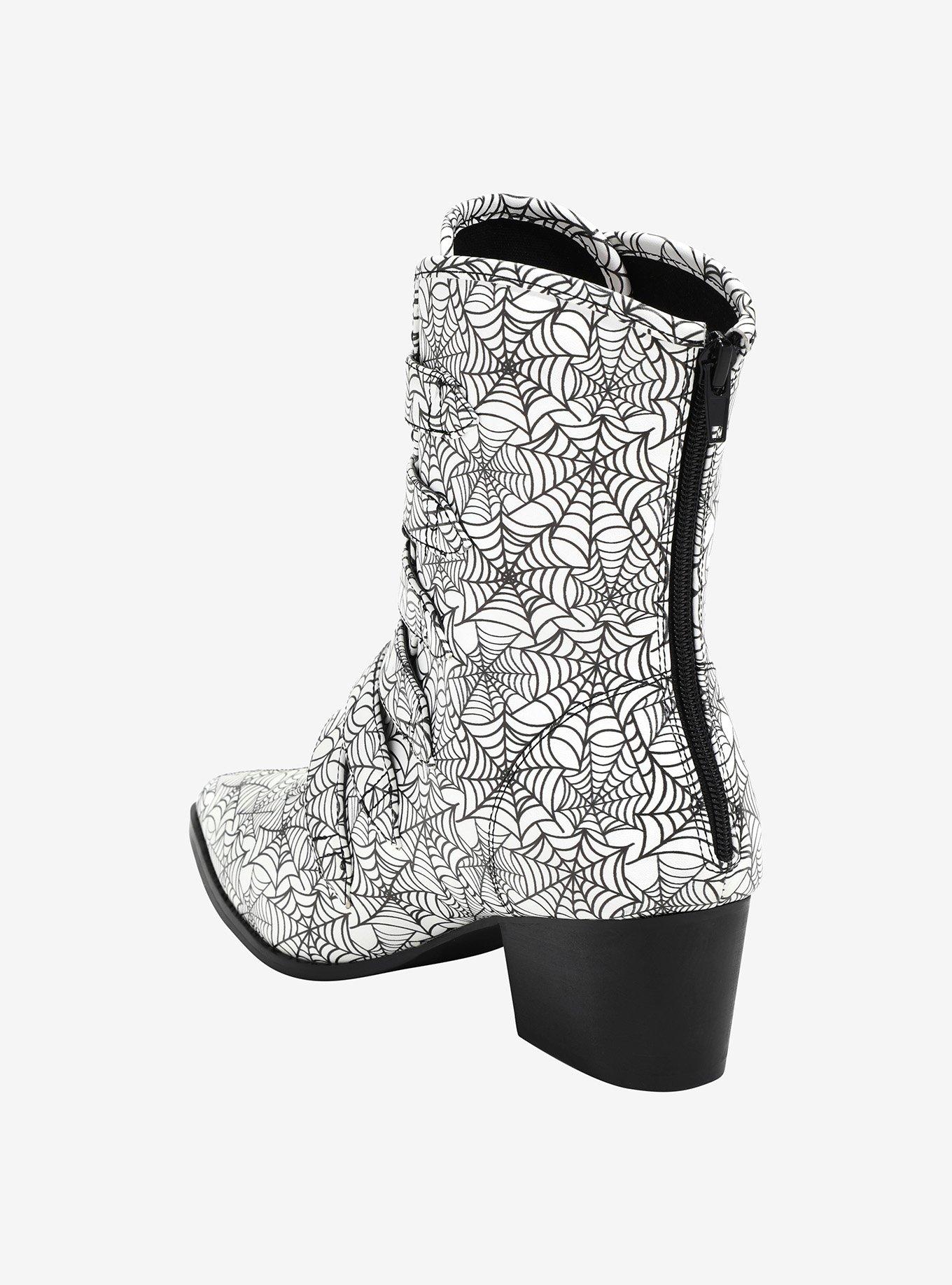 Strange Cvlt Spider Webs Coven Boots, MULTI, alternate