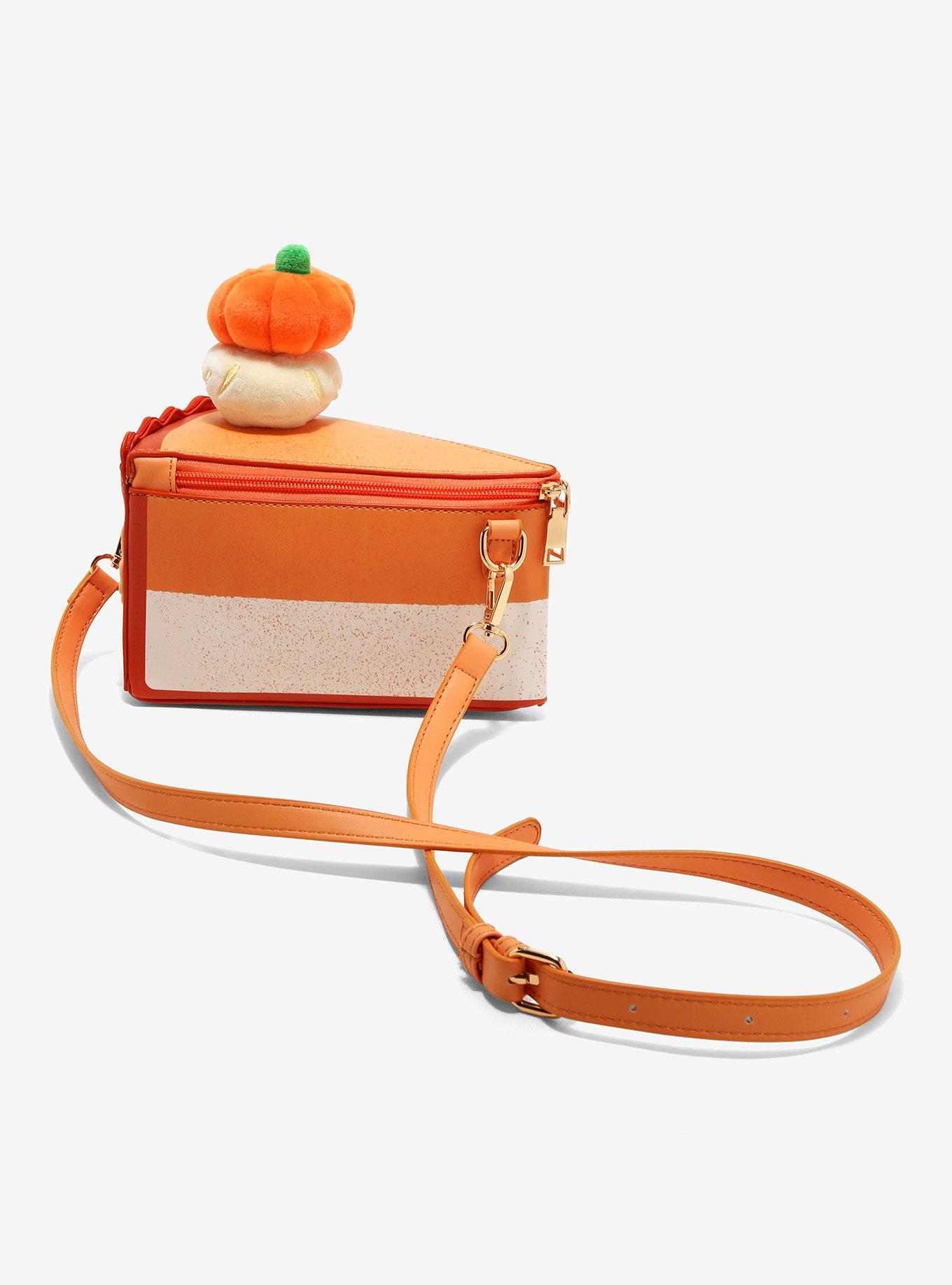 Pumpkin Pie Slice Crossbody Bag, , alternate