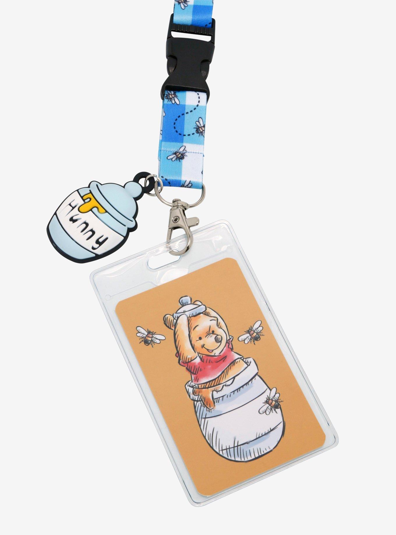 Disney Winnie The Pooh Hunny Gingham Lanyard, , alternate