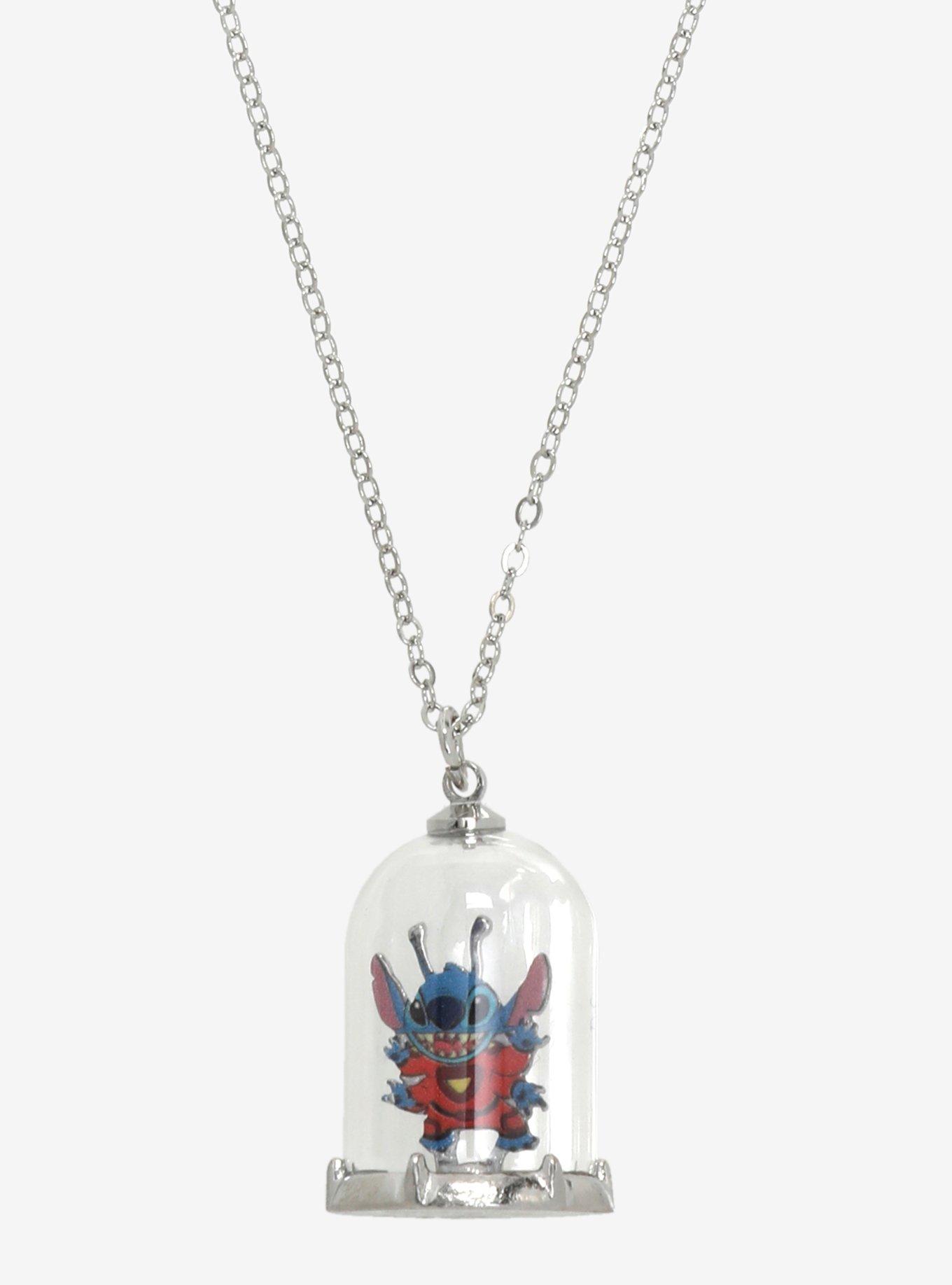 Disney Lilo & Stitch Dome Necklace, , alternate