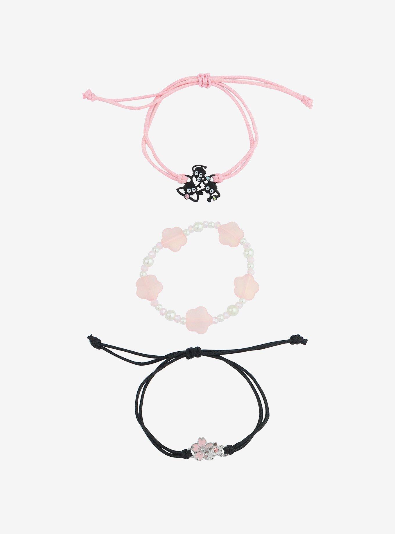 Studio Ghibli Spirited Away Soot Sprites Sakura Star Candy Bracelet Set, , alternate