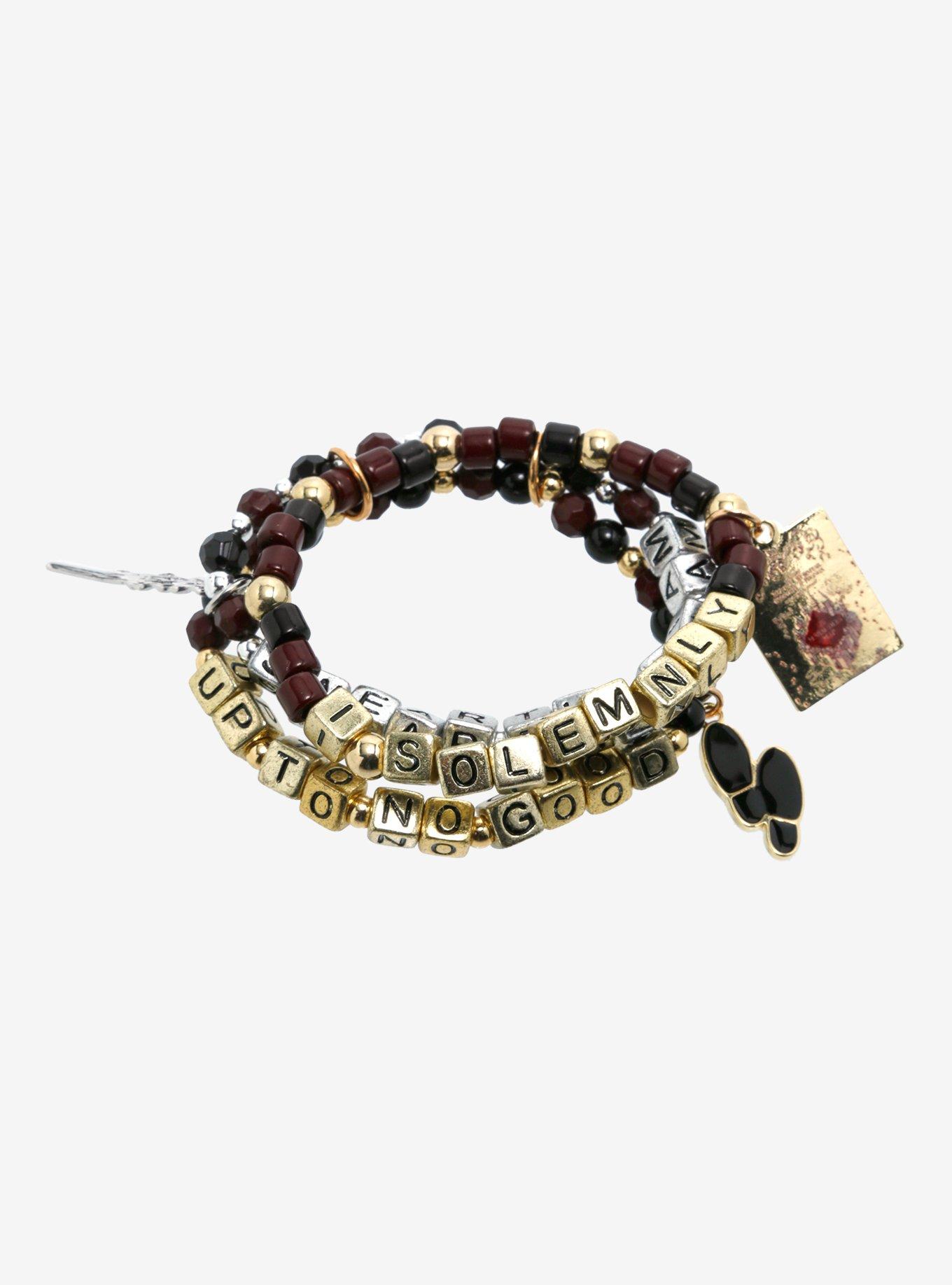 Harry Potter Marauder's Map Beaded Bracelet Set, , alternate