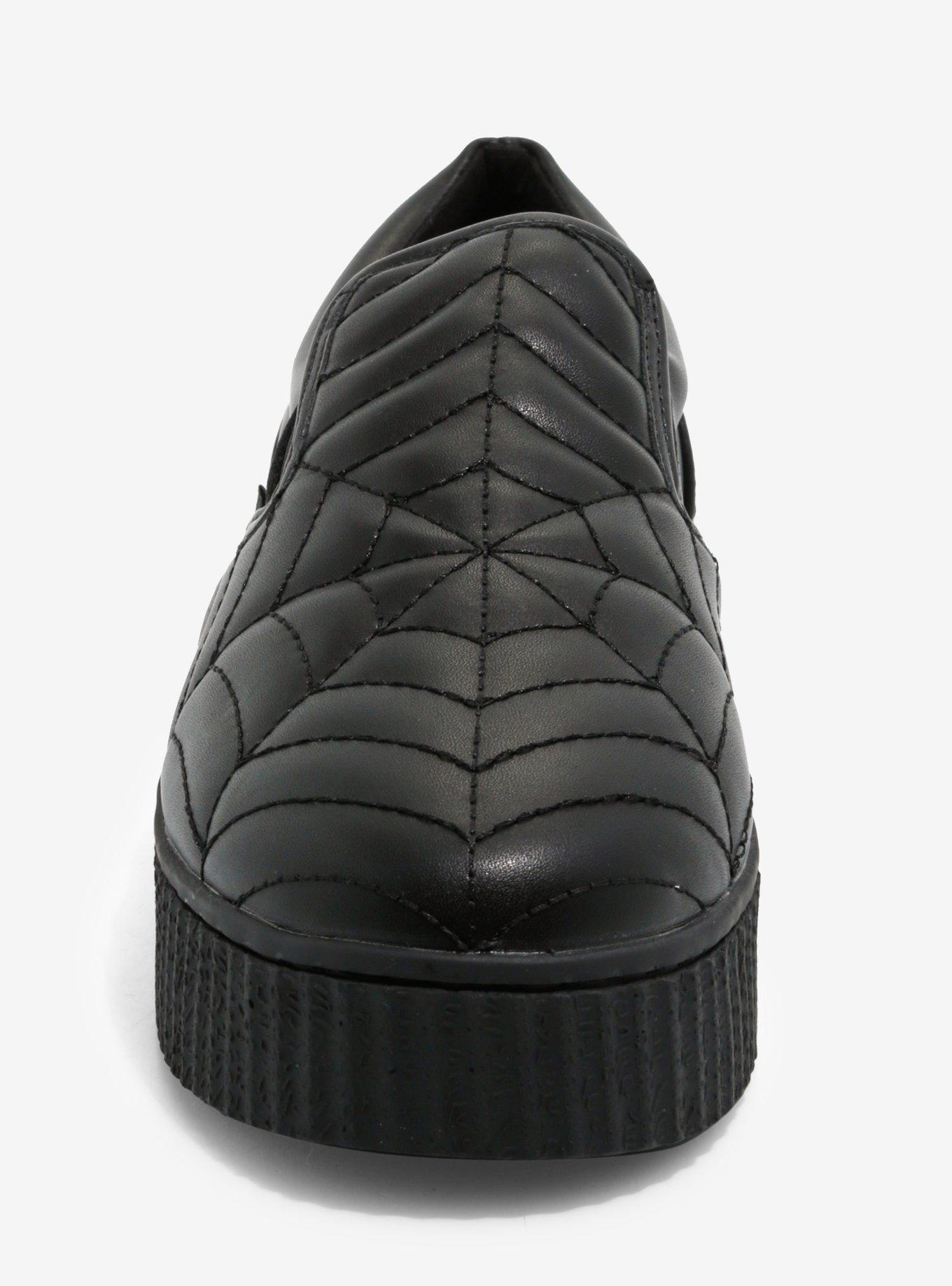 Strange Cvlt Krypt Black Web Slip-On Sneakers, MULTI, alternate