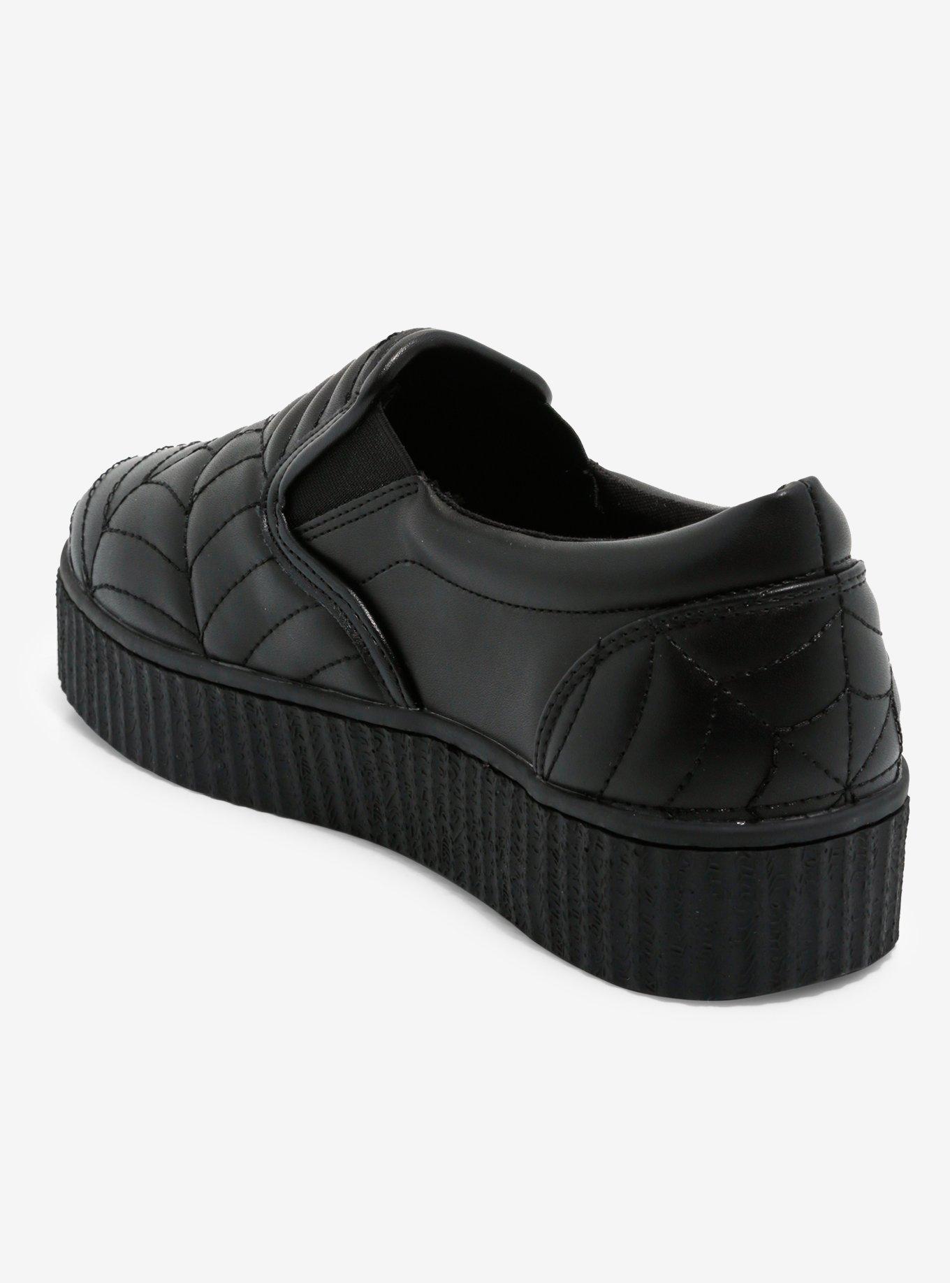 Strange Cvlt Krypt Black Web Slip-On Sneakers, MULTI, alternate