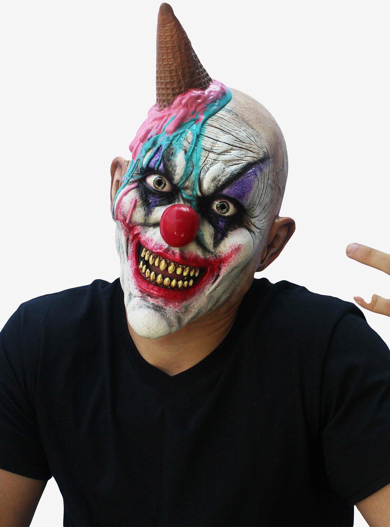 Ice S-cream Clown Mask, , alternate