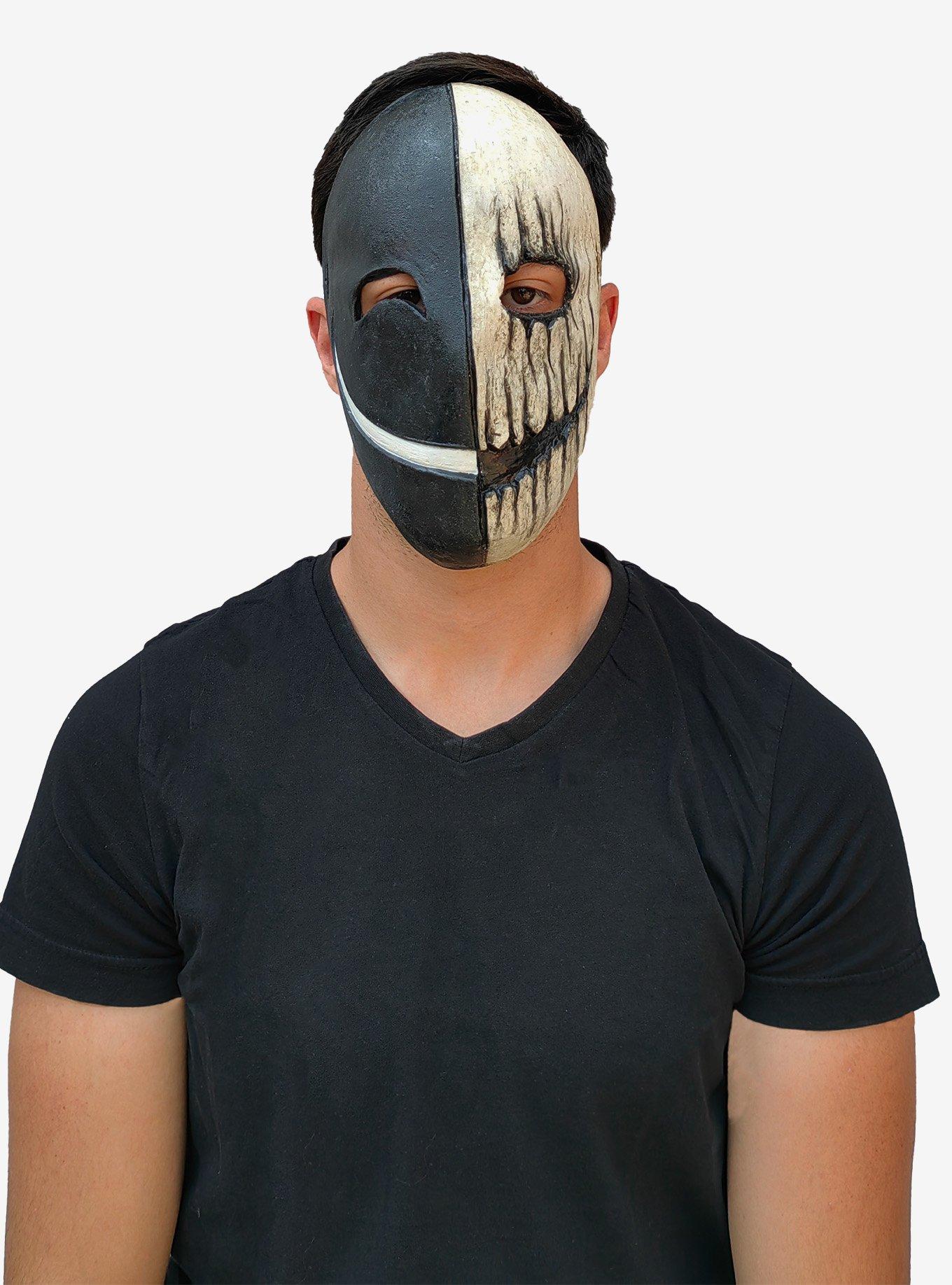 Creepypasta Kagekao Half Black White Mask, , hi-res