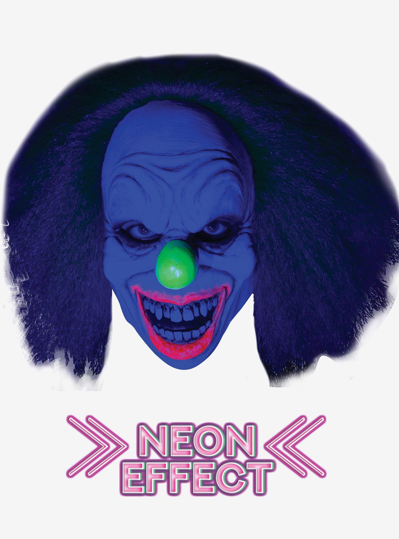 Wild Hair Neon Clown Mask