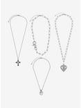 Sweet Society Romantic Symbols Chain Necklace Set, , alternate