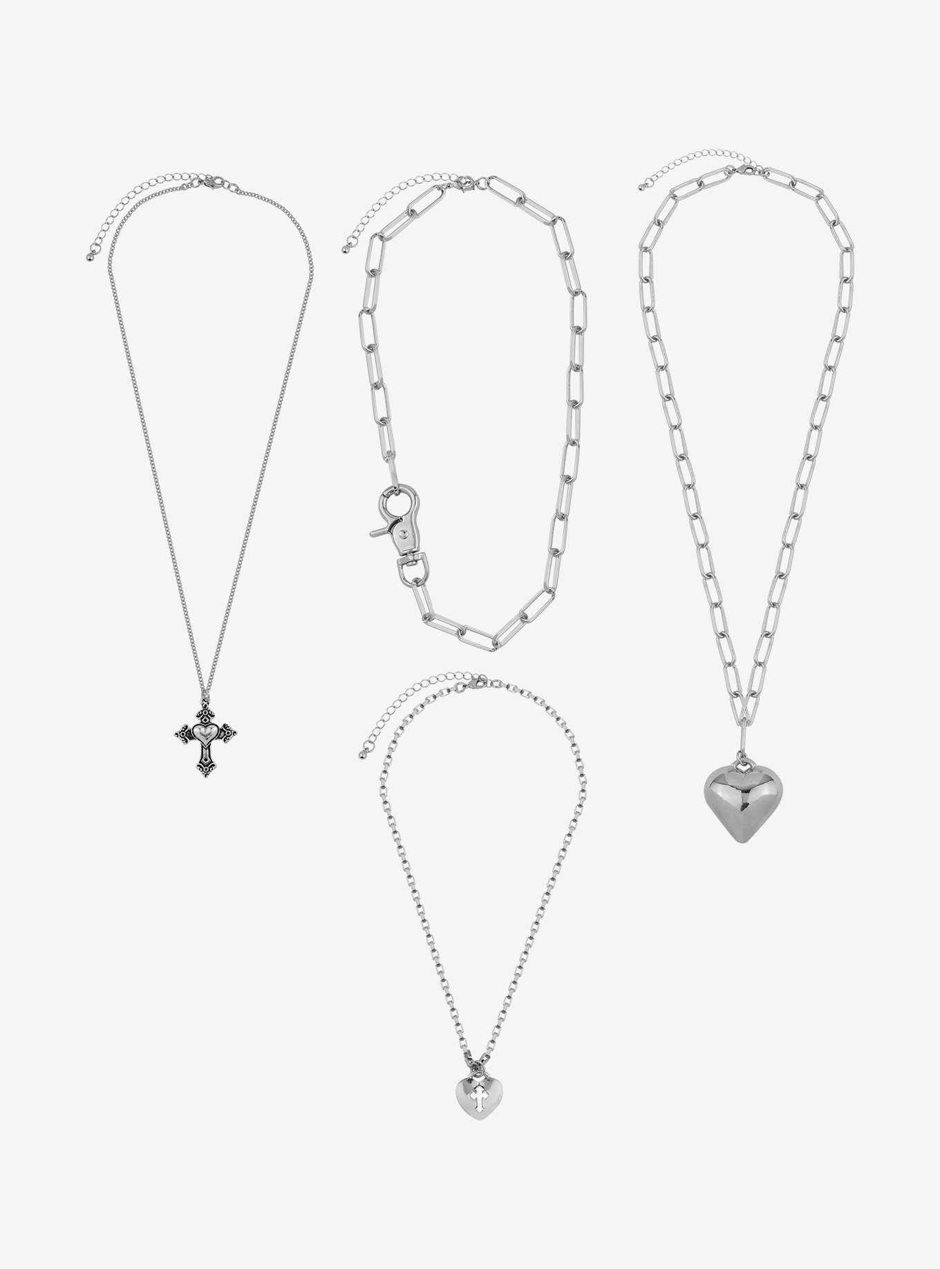 Sweet Society Romantic Symbols Chain Necklace Set, , hi-res