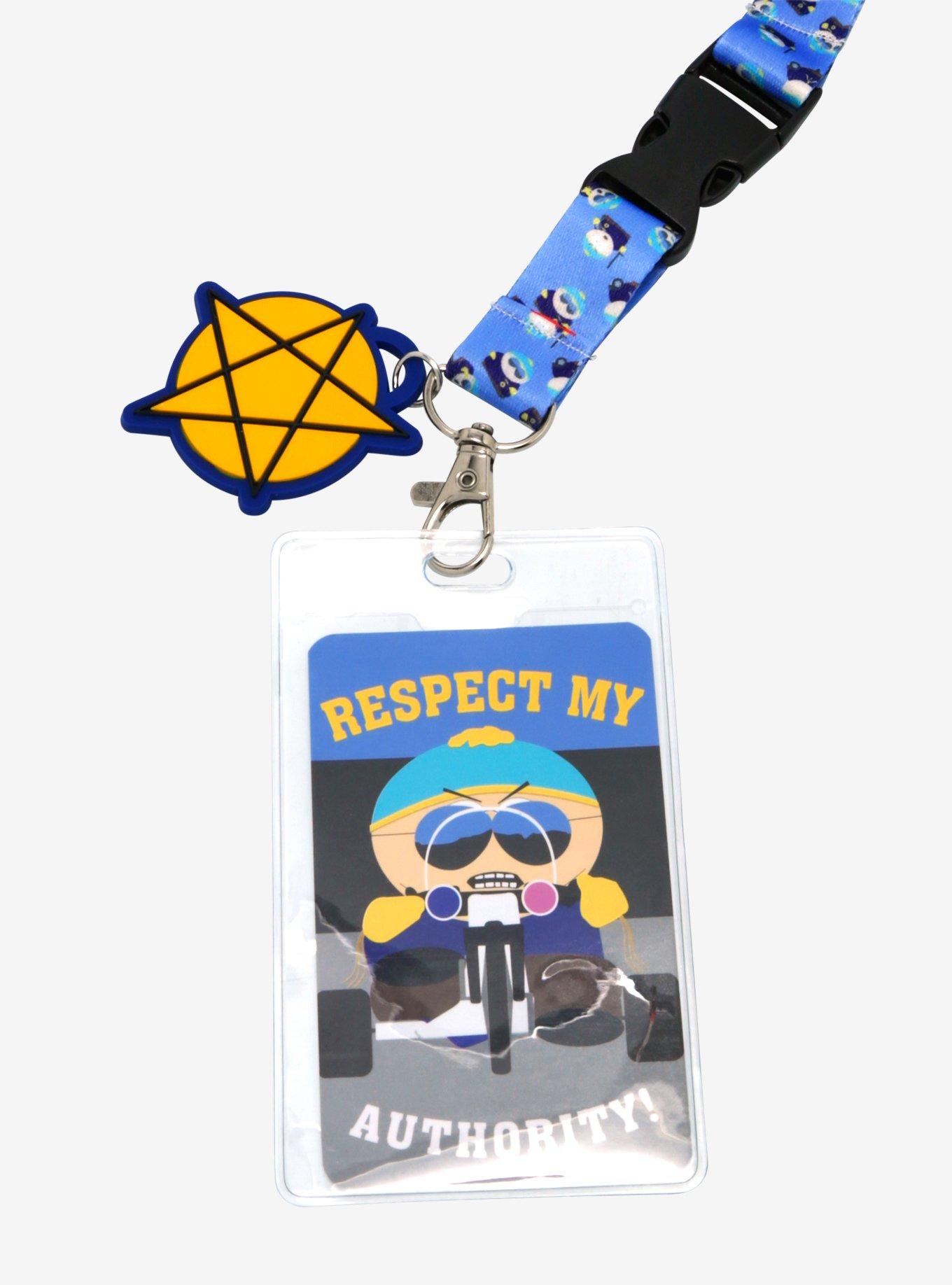 South Park Cartman Respect My Authority Lanyard, , alternate