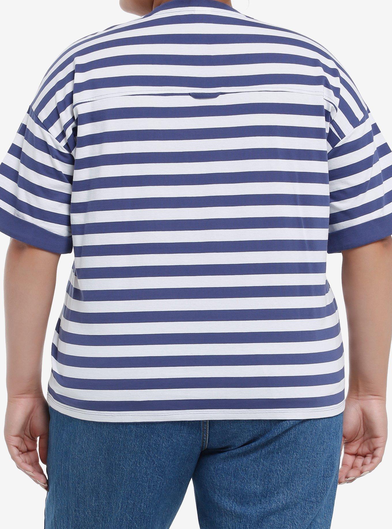 Her Universe Disney Donald Duck Stripe Oversized T-Shirt Plus Size, MULTI, alternate