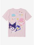 Sanrio Hello Kitty and Friends Floral Youth T-Shirt — BoxLunch Exclusive, PINK, alternate
