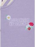 Sanrio Hello Kitty and Friends Floral Youth Varsity Jacket - BoxLunch Exclusive, LIGHT PURPLE, alternate